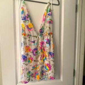 Sequined mini dress